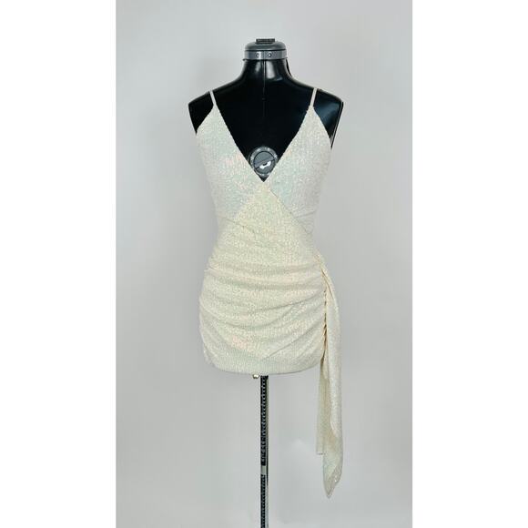 Klesis Ivory Sequin Dress - Picture 1 of 7